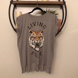 🆕 Mallory Ervin Live Fully Tiger Muscle Tee